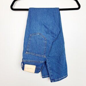 Everlane High Rise Slim Straight Button Fly Jeans - Medium Wash - Size 23